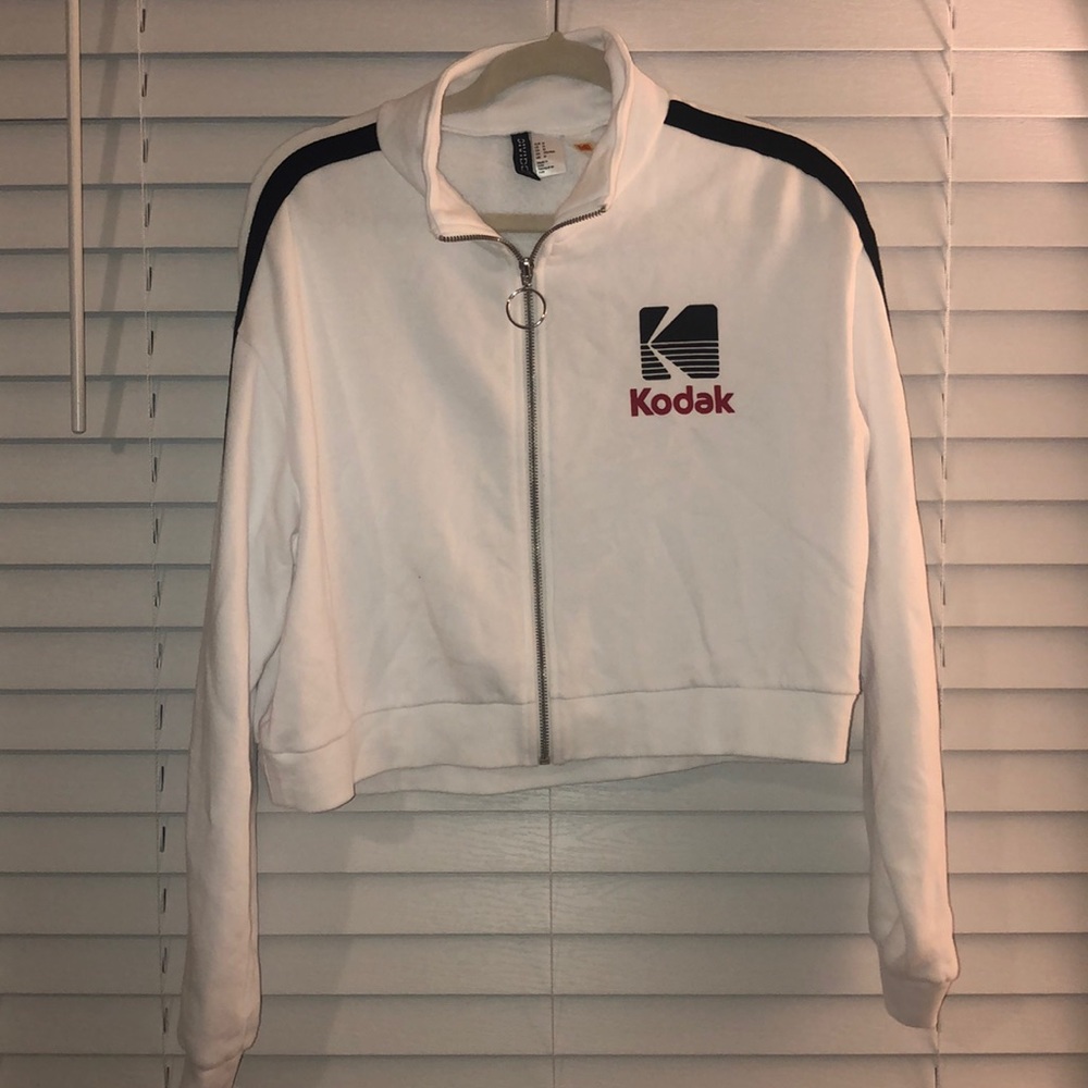 Kodak cropped zip up